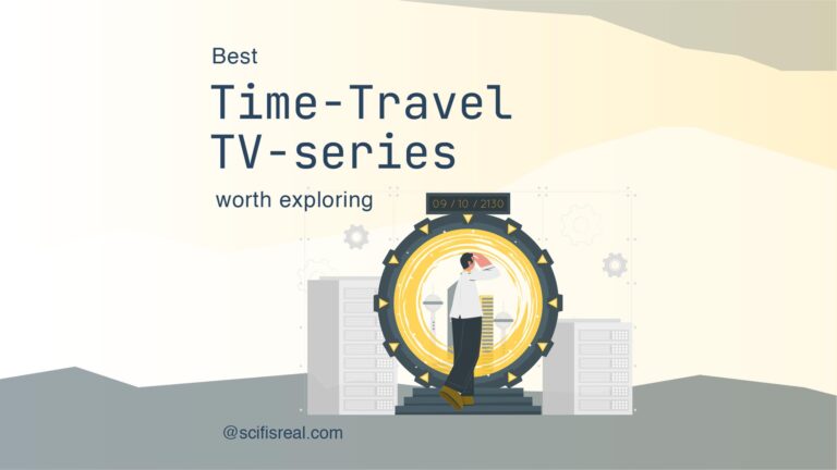 Best Time Travel TV Series worth exploring - An illustration of a man entering a time portal - time machine