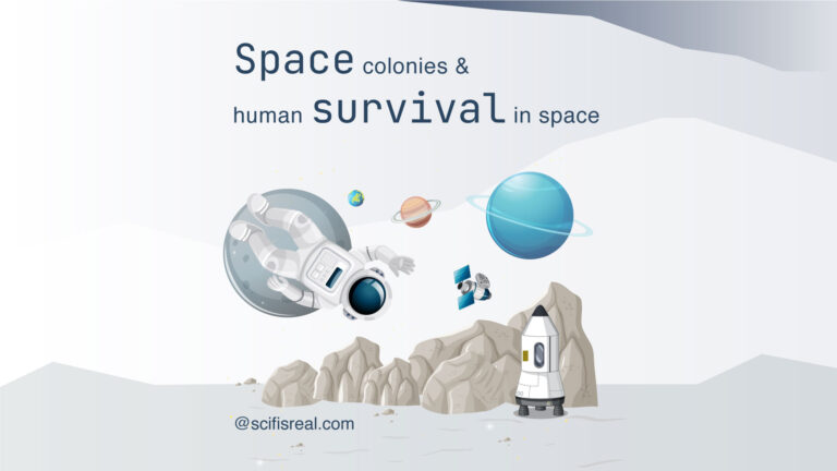 Space colonies and human survival in space